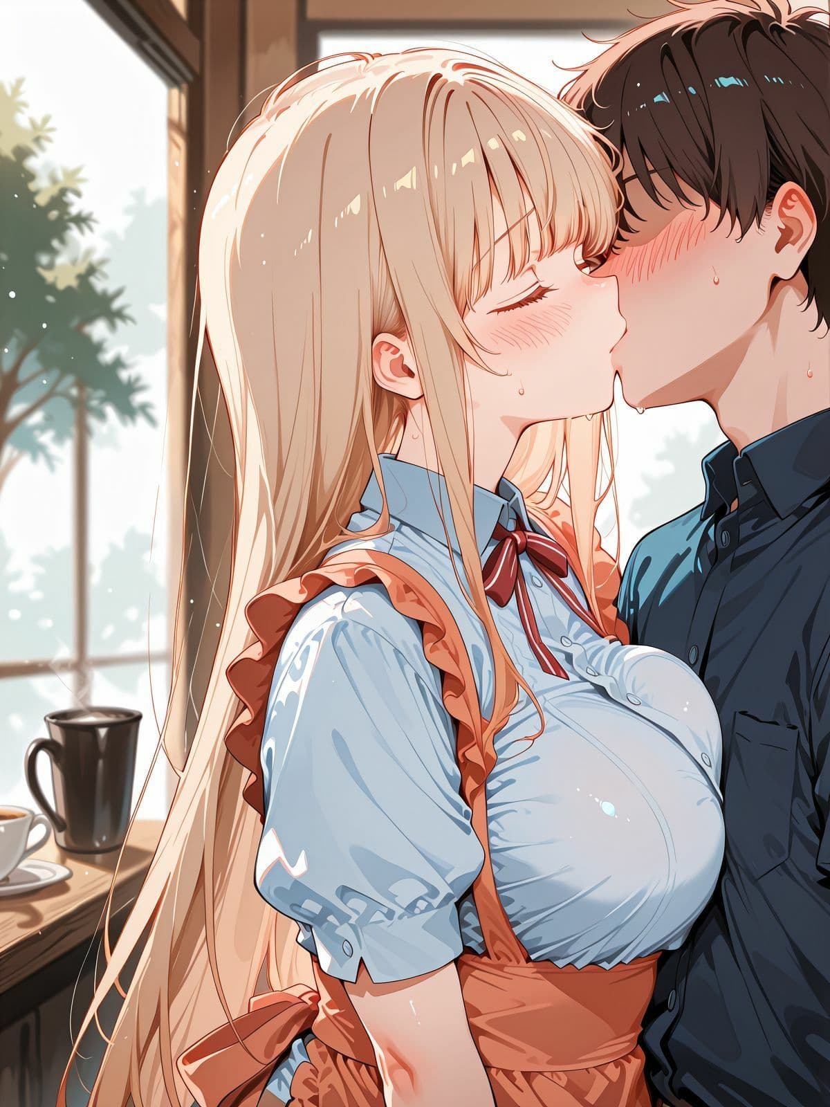 人気ヒロインたちとカフェでえっち サンプル4