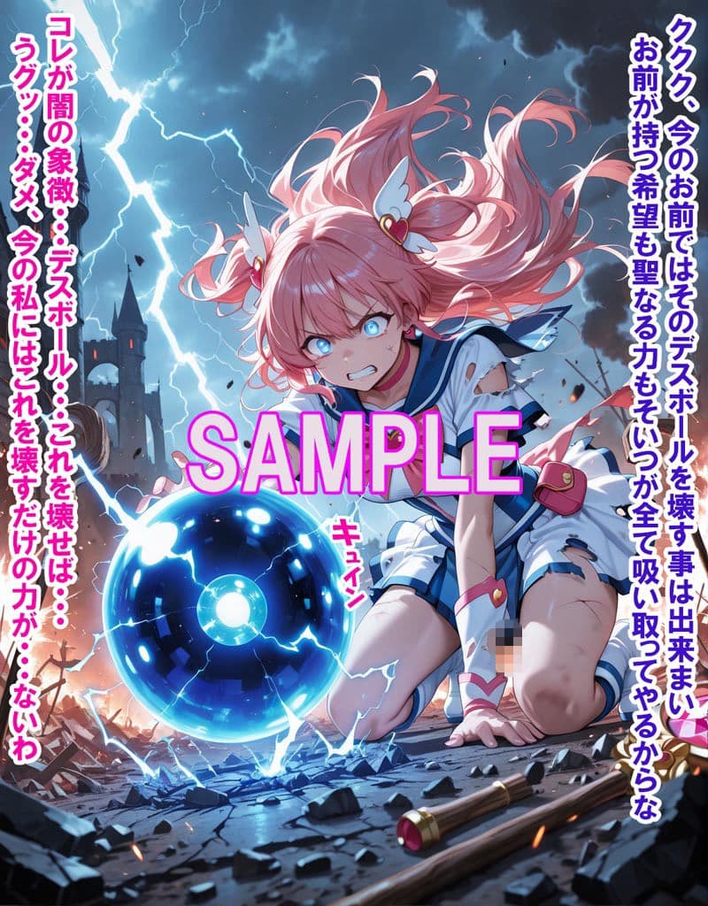 敵と戦いピンチになる魔法少女 Vol8 サンプル4