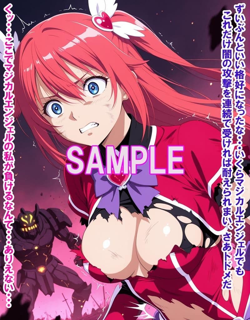 敵と戦いピンチになる魔法少女 Vol8 サンプル6
