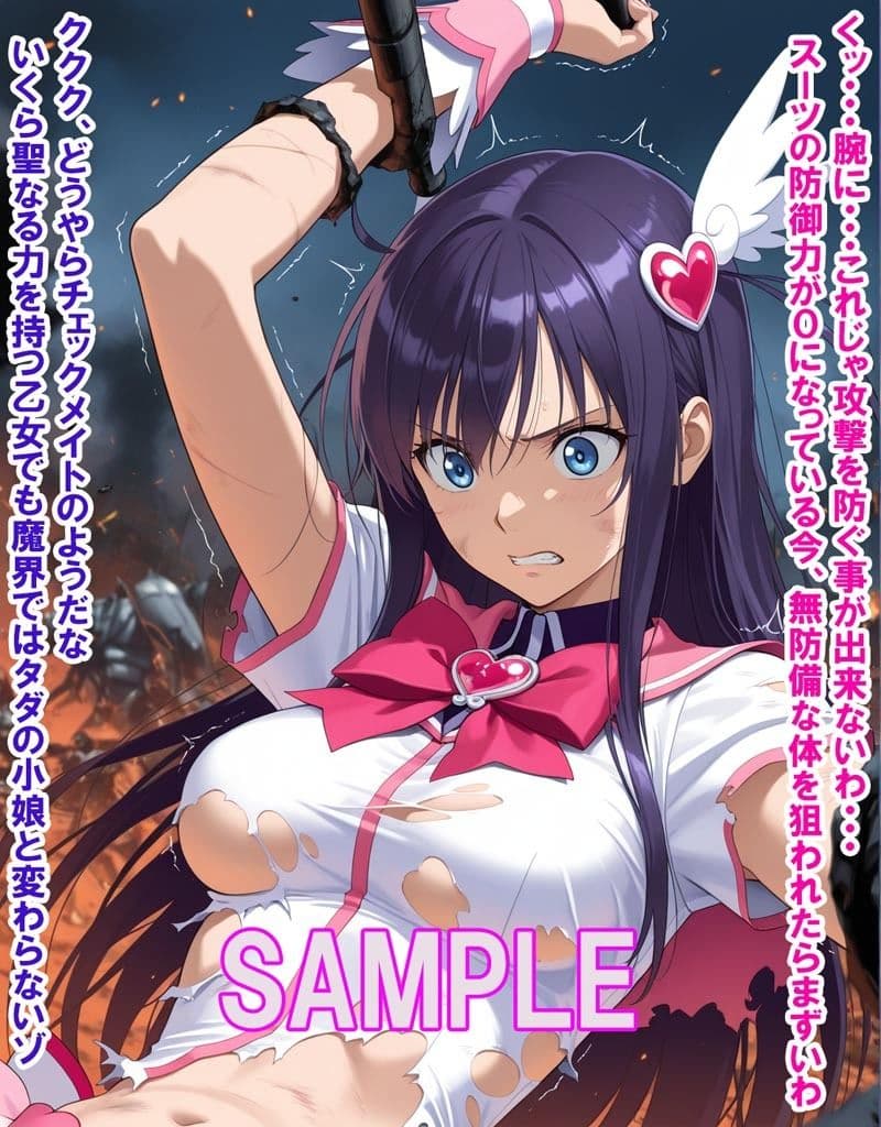 敵と戦いピンチになる魔法少女 Vol8 サンプル7