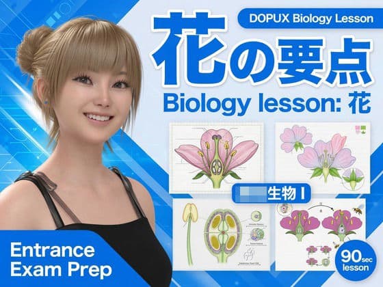 【▲20】一ノ瀬廻里 大学に進学し強豪予備校『DOPUX(ドピュックス』で生物I,IIを教える名物講師に!(Vol.033:花)