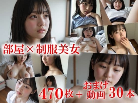 制服彼女学校帰りにおねだり開脚〜うっすら陰毛の彼女が僕の部屋に来て足を広げてくれました〜 サンプル1