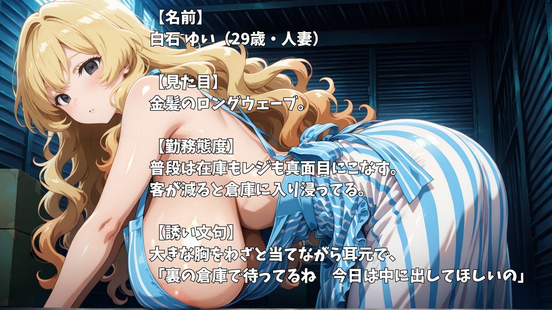 【4K】深夜のコンビニバイト中に淫乱人妻と濃厚中出しセックス サンプル6