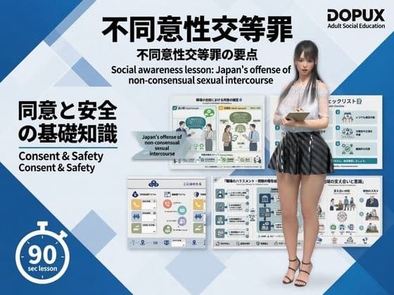 【△20】二階堂 沙耶 大学に進学し強豪予備校『DOPUX(ドピュックス)』で社会人向け講座(性犯罪)を教える名物講師に!(Vol.001:不同意性交罪)