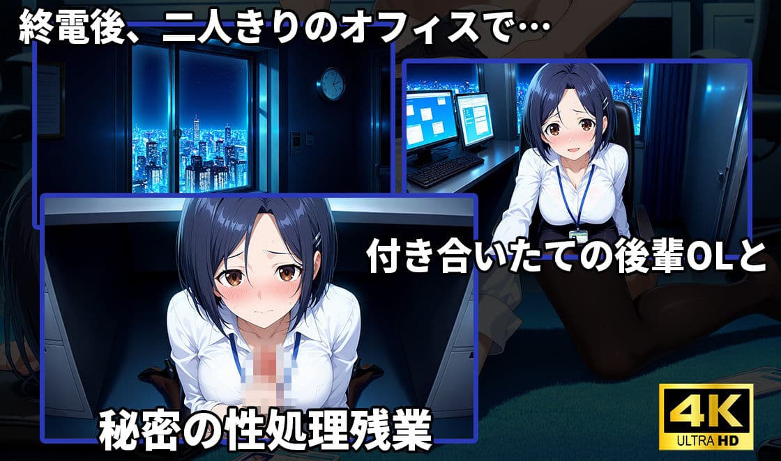 【4K神画質】〜後輩OLと秘密の性処理残業〜 サンプル1