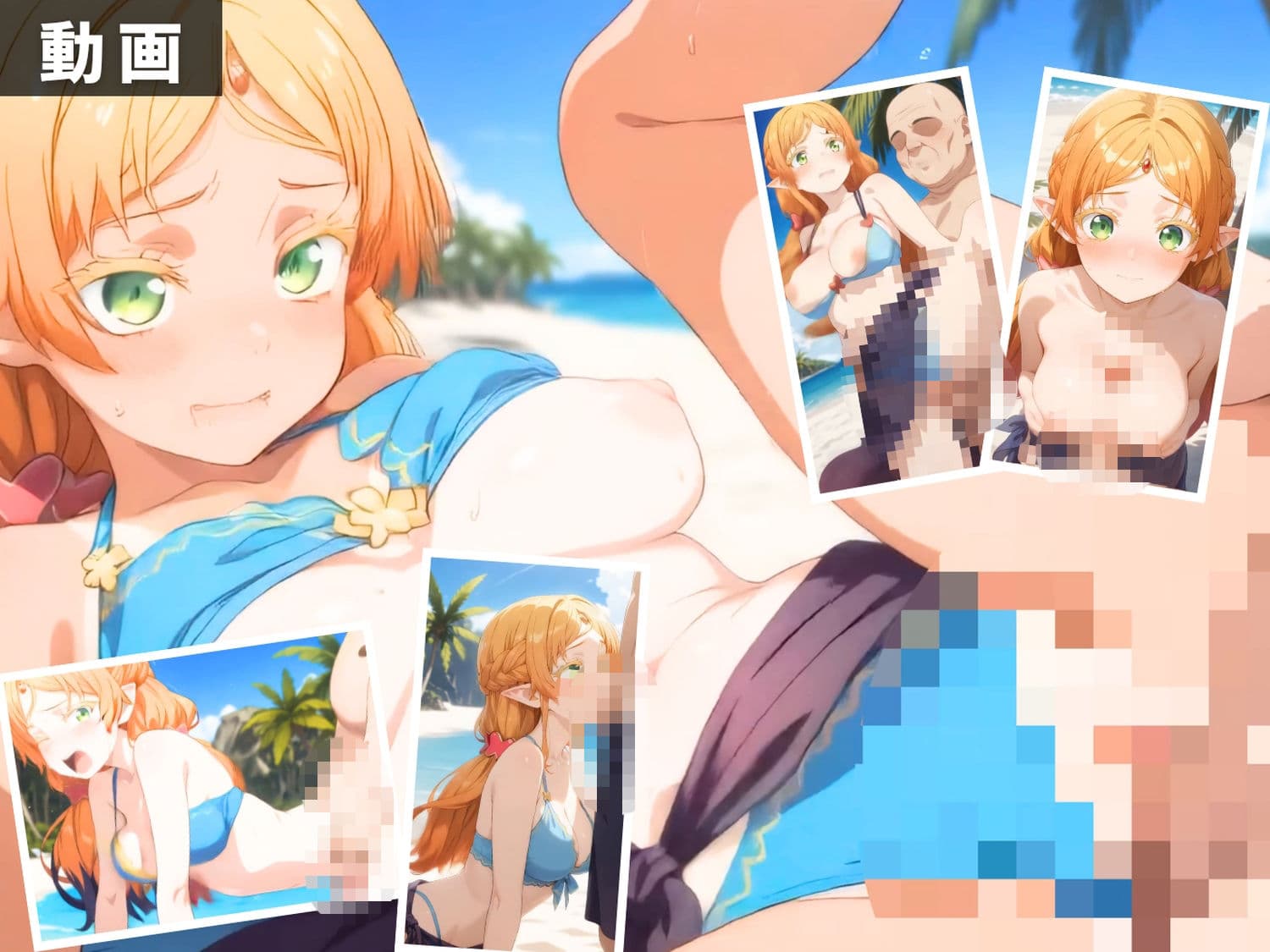 異◯界おじさん 〜海に転移した五人の魔力と、波より熱い交合〜 サンプル5