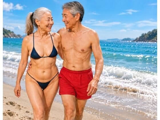 妙子(タエコ)と弘(ヒロム)20 海とプールのマイクロビキニ 95枚