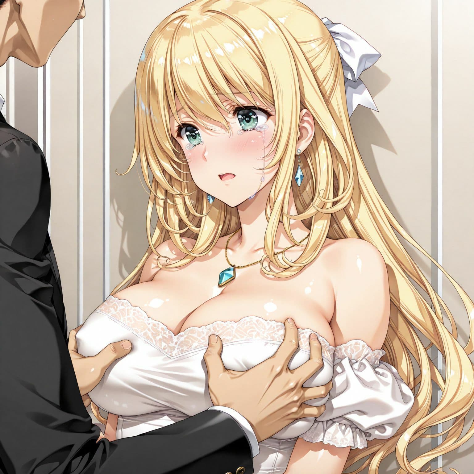 犯●れた金髪女性 サンプル4