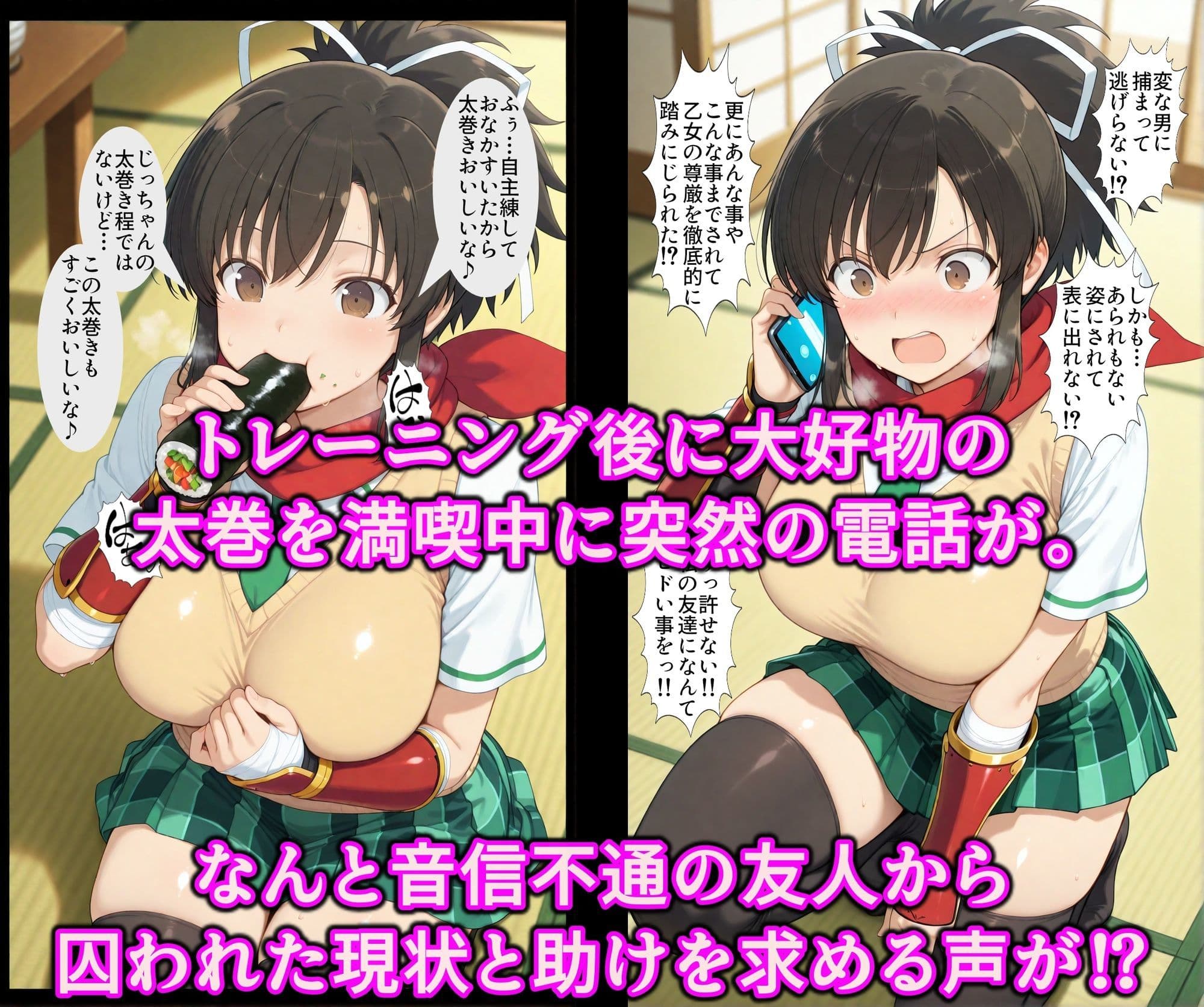 友達同士でチンポの奪い合い!!淫欲コピー洗脳の快楽地獄で絶頂調教♪ヌルヌル爆乳くノ一まんこを乱れ喰い サンプル2