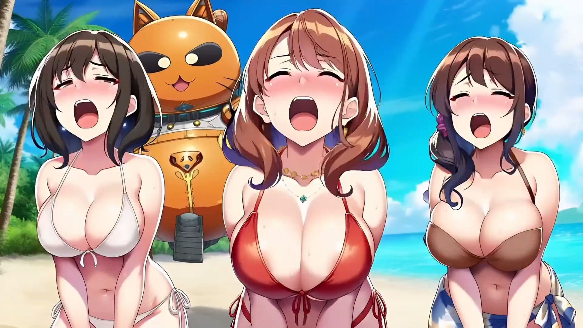 美奈さんのくしゃみ百合ハーレム!(MP4アニメ) / Mina’s Sneeze Yuri Harem!(MP4 Anime) サンプル2