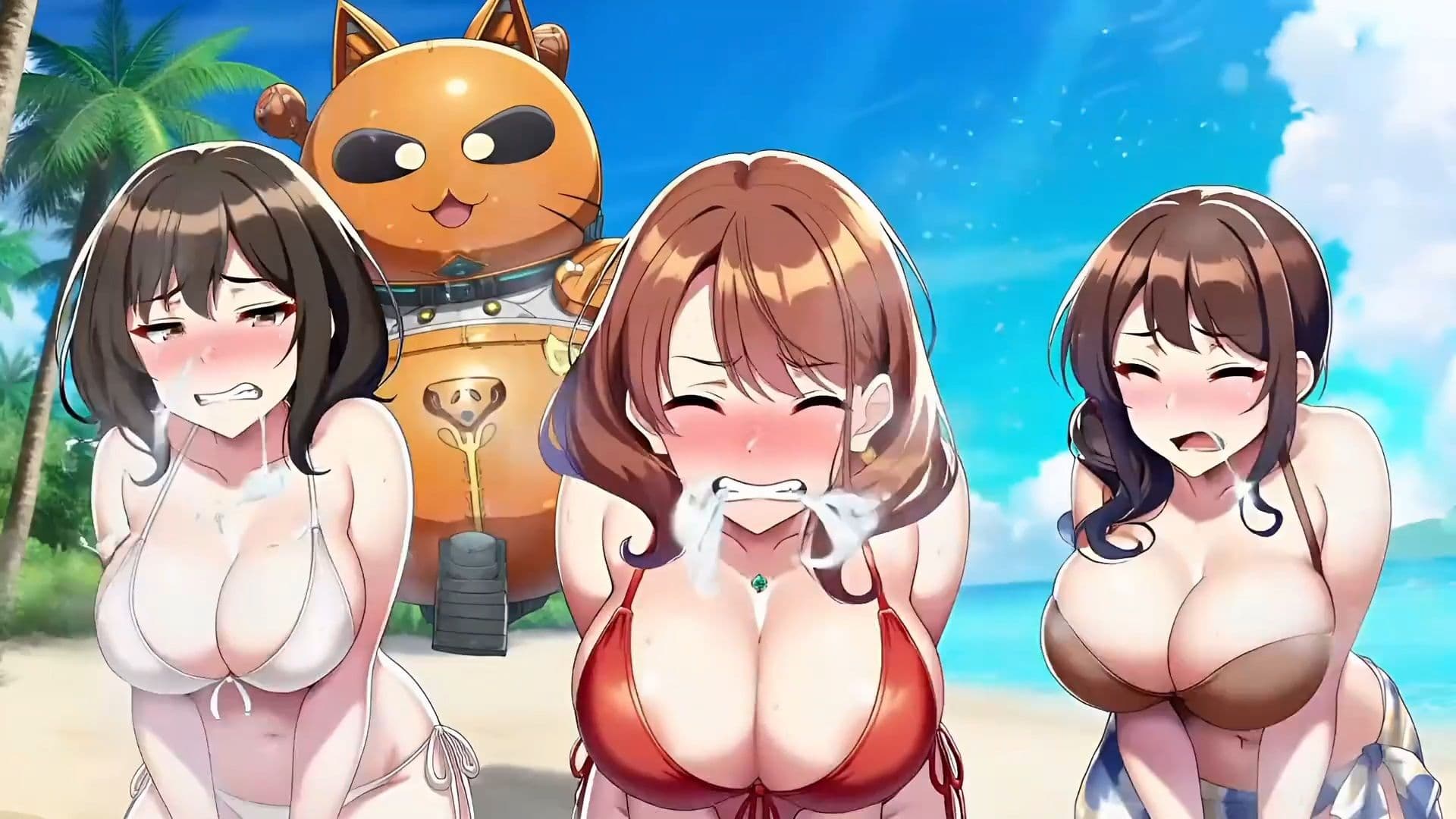 美奈さんのくしゃみ百合ハーレム!(MP4アニメ) / Mina’s Sneeze Yuri Harem!(MP4 Anime) サンプル3