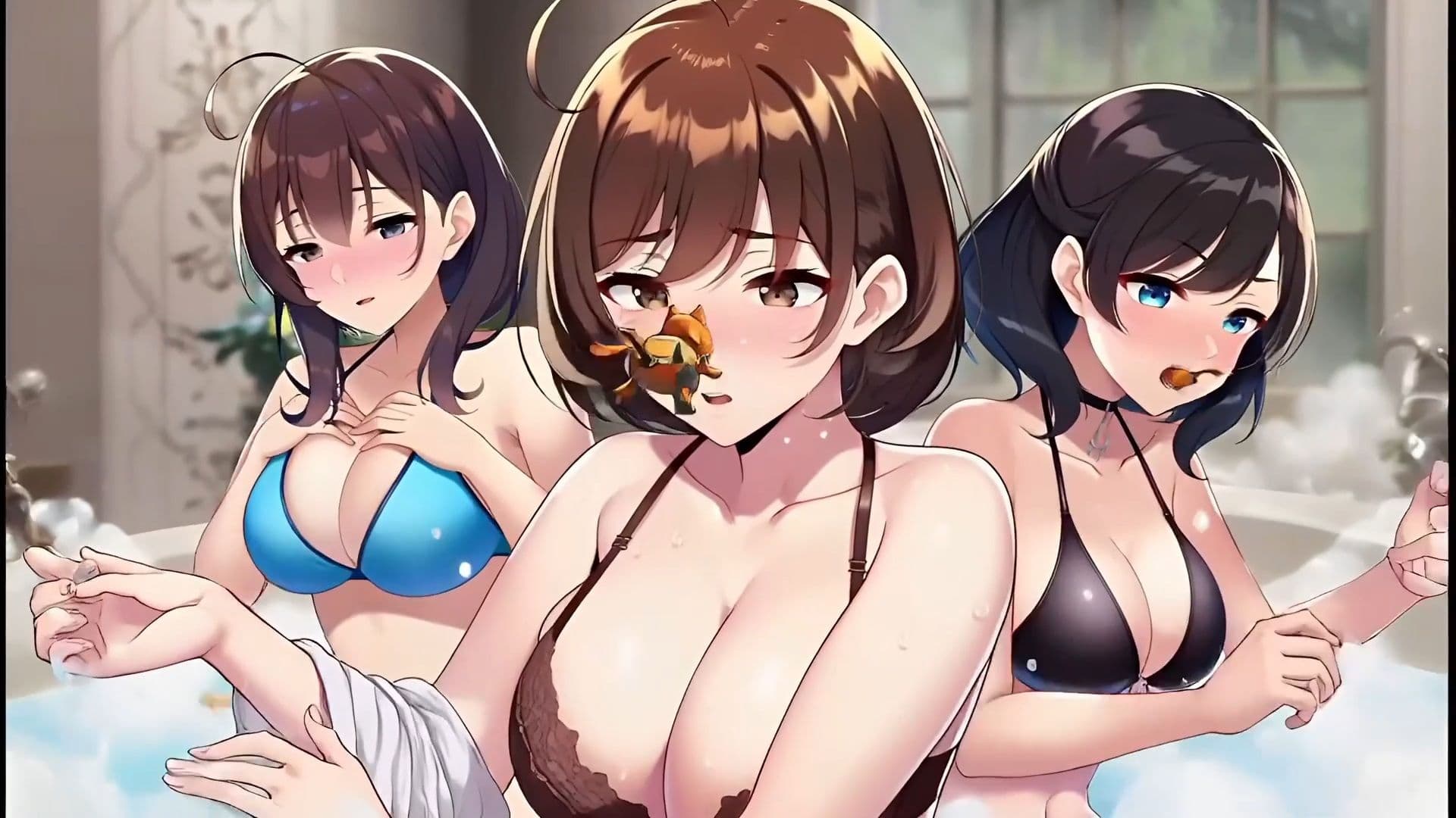 美奈さんのくしゃみ百合ハーレム!(MP4アニメ) / Mina’s Sneeze Yuri Harem!(MP4 Anime) サンプル4