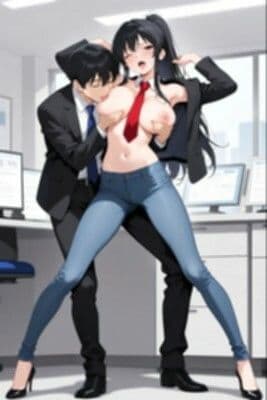 ★SEX有★【裸ジーンズ女子19】会社で、こんなこと…!! サンプル4