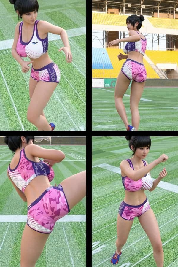大学生グラビアアイドル 一ノ瀬 廻里の陸上コス風写真集 Real_02 サンプル2