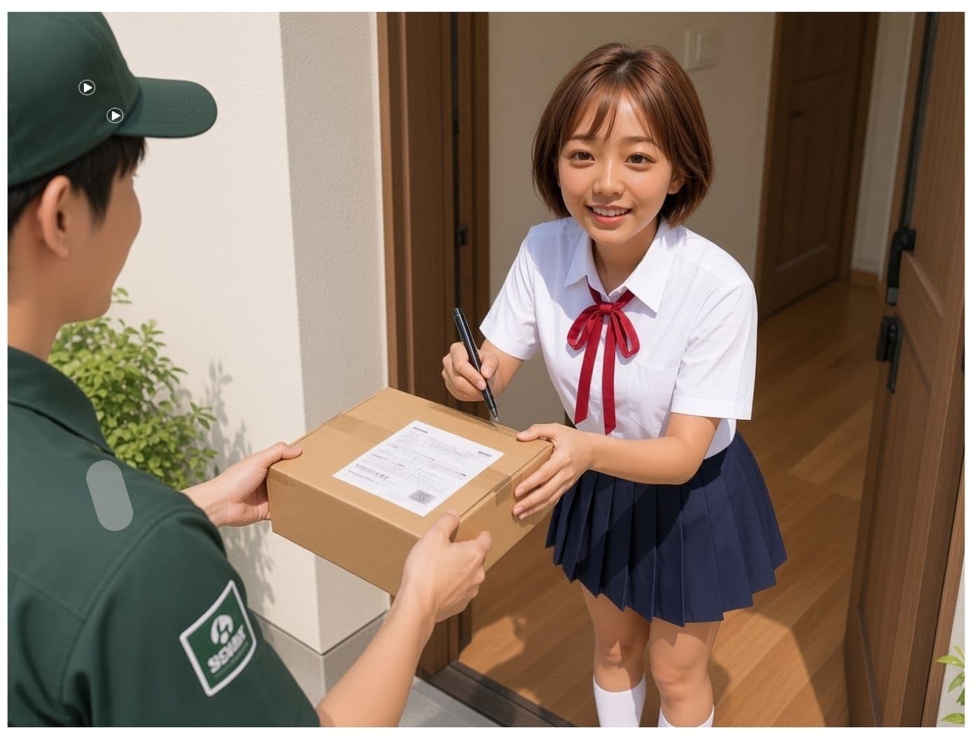 「もう一回いけたのに…」焦らしイケメン配達員に火をつけられたギャルの快楽完了 サンプル3