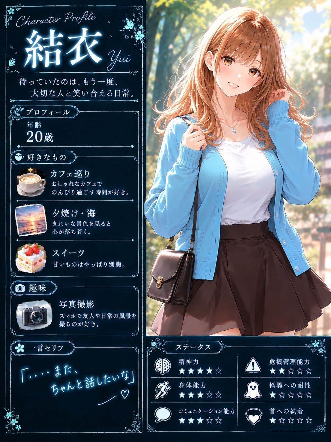 【ストーリー×イラスト|ストーリー版】夕凪-女子大生、待ち続ける幽霊に呼吸を奪われる廃駅-【ニーソックス/首絞め/絶対領域/美少女】 サンプル2