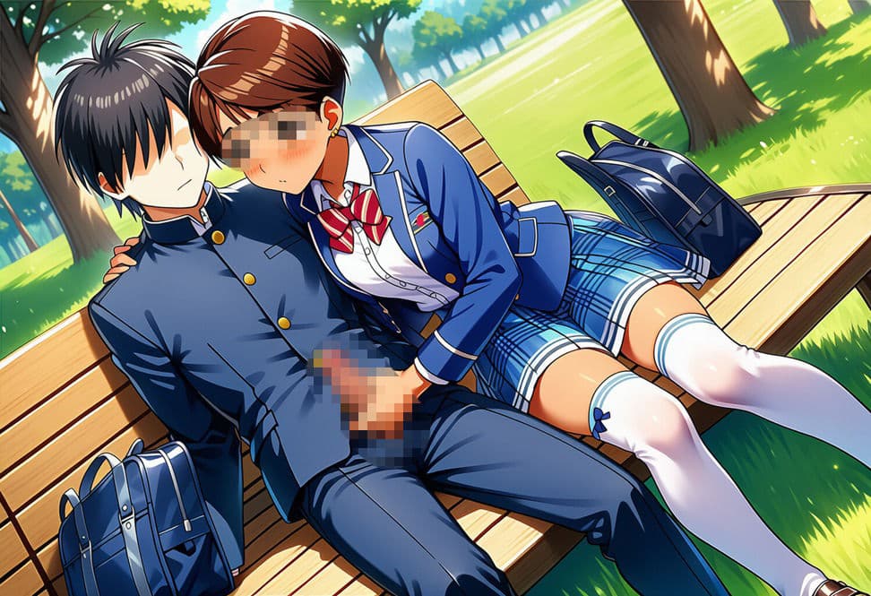 公園で悪戯される遠〇み〇き サンプル2