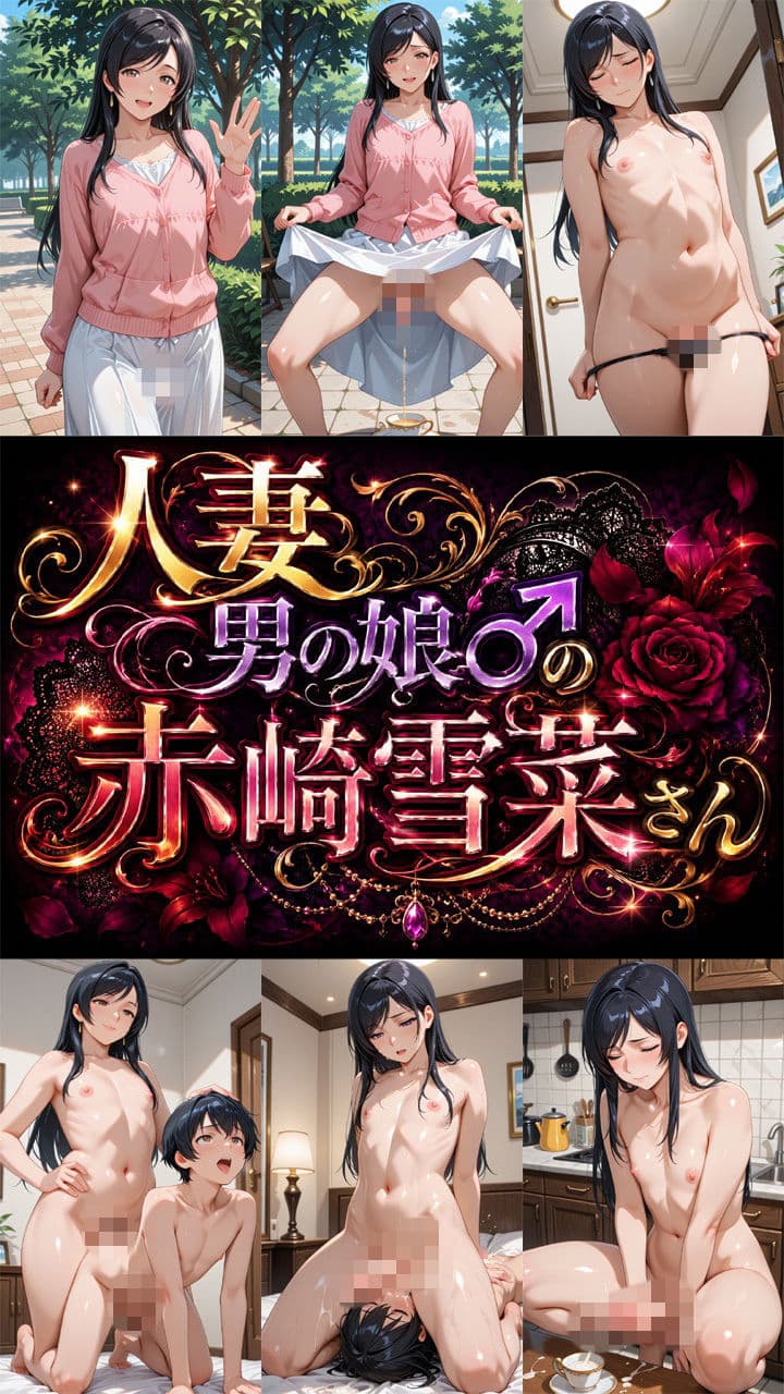 人妻男の娘♂の赤崎雪菜さん サンプル1