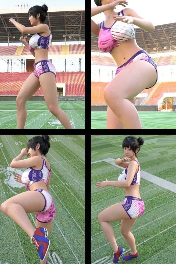 【▲100】大学生グラビアアイドル 一ノ瀬 廻里の陸上コス風写真集 Real_03 サンプル2