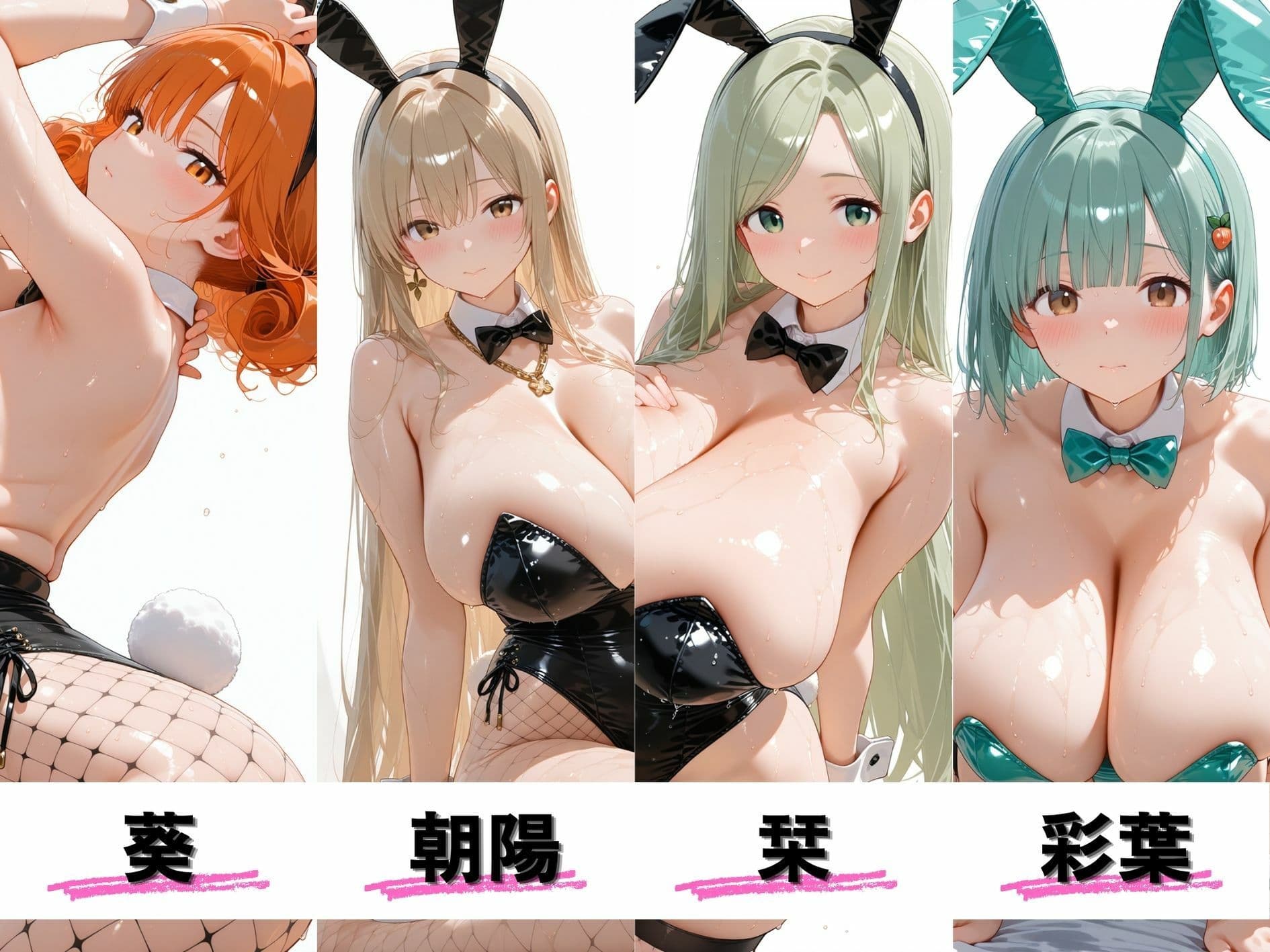 爆乳義妹バニーガール4人 暗闇ネオンバニークラブ独占の夜 サンプル2