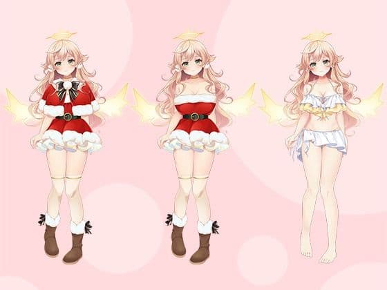 【立ち絵素材R18】おっとり系天使 フルセットPSDパック サンプル2