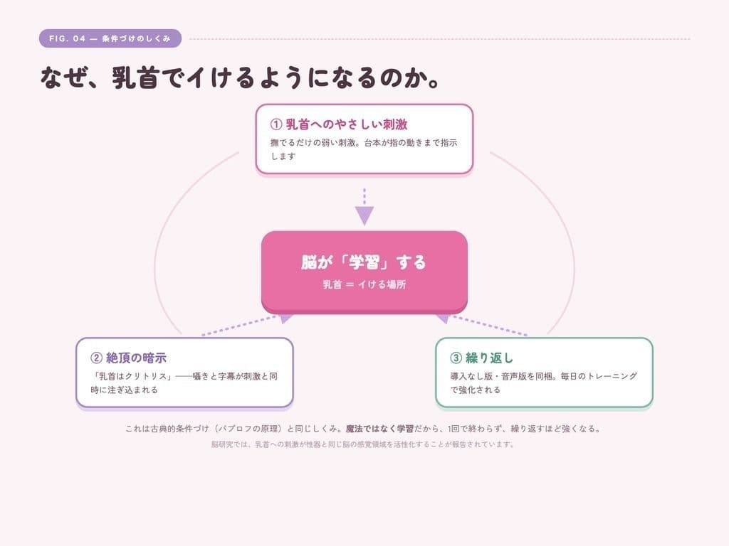【シッシーヒプノ動画×声優フル生ボイス】初めてOK!本気でメスイキしたい人のための催●サブリミナル〜乳首オナ&両耳囁きのメス堕ち7段階プログラム〜 サンプル4