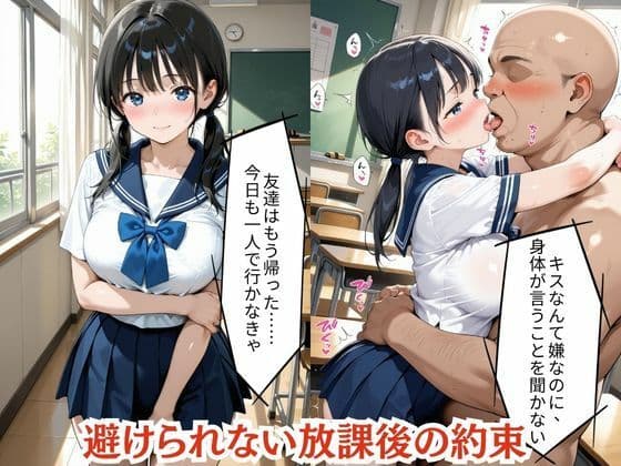 【セリフ付き】誰にも言えない・・・キモオジ教師に呼び出された放課後 帰宅部みな サンプル2