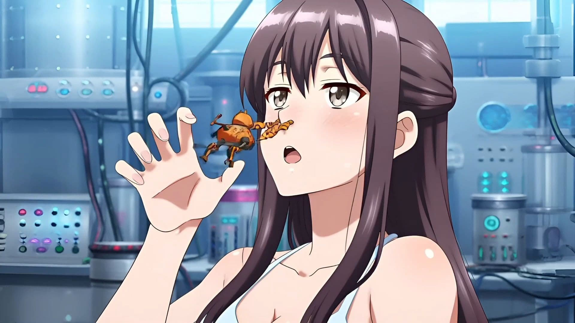 美奈さんのくしゃみ実験観察!(MP4アニメ) / Observing Mina’s Sneezing Experiment! (MP4 Animation) サンプル2