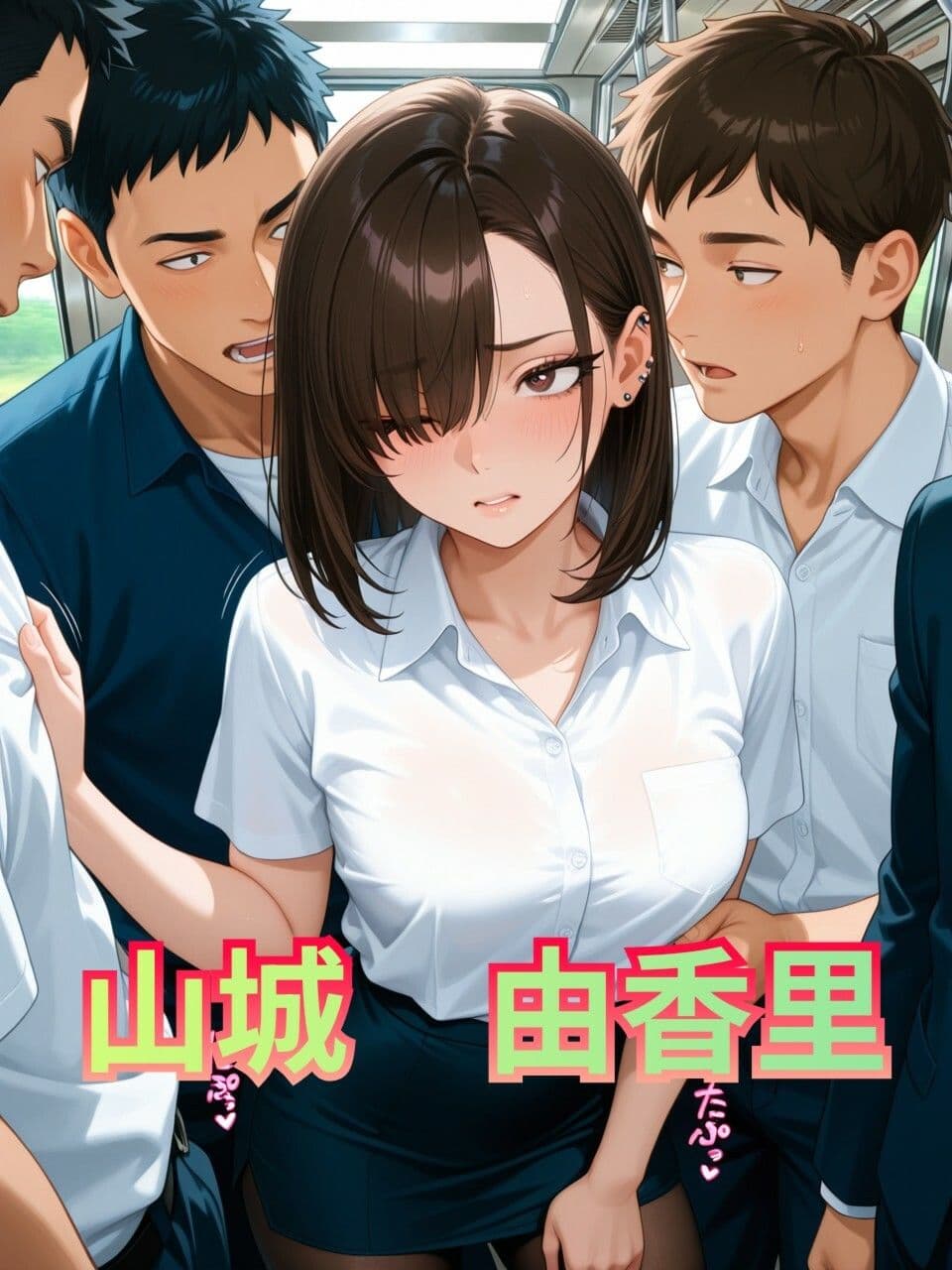 【地下鉄乱交線 「痴●快速」 アクメ行き3】 サンプル1
