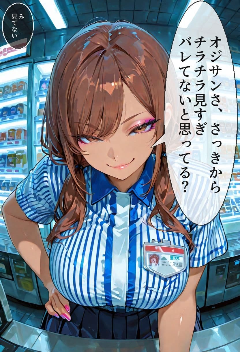 コンビニ夜勤ギャル ─ 深夜、おじさん店員とバレないようにヤる話 ─ サンプル4