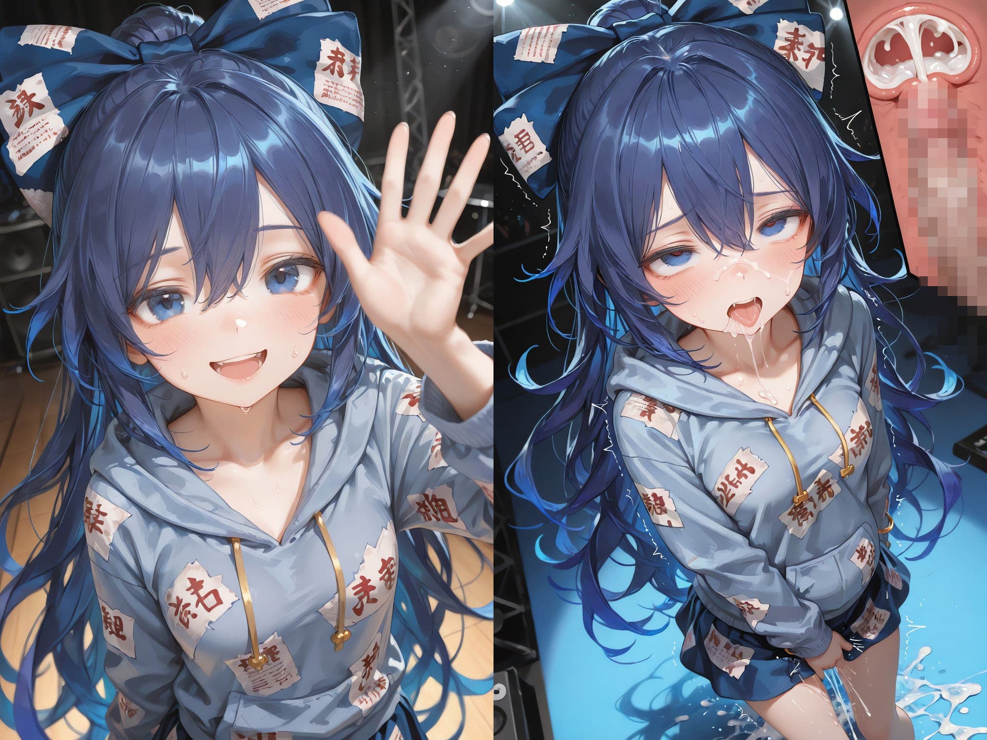 幻想郷アイドルライブで魔法のオナホがつながった 〜幻想郷ライブ×魔法のオナホ、中出し転送だらけの一日〜 (透過・ボテ腹あり) サンプル1
