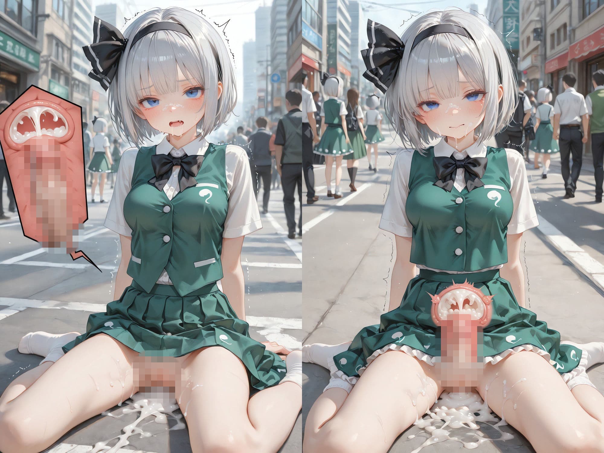 幻想郷アイドルライブで魔法のオナホがつながった 〜幻想郷ライブ×魔法のオナホ、中出し転送だらけの一日〜 (透過・ボテ腹あり) サンプル6