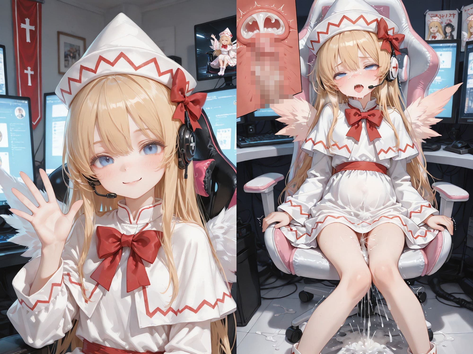 幻想郷アイドルライブで魔法のオナホがつながった 〜幻想郷ライブ×魔法のオナホ、中出し転送だらけの一日〜 (透過・ボテ腹あり) サンプル7