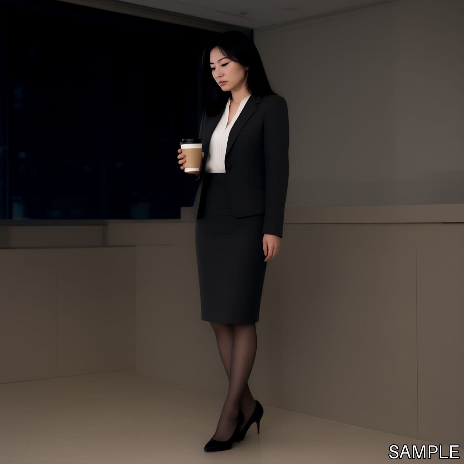 深夜残業の女性上司 サンプル4