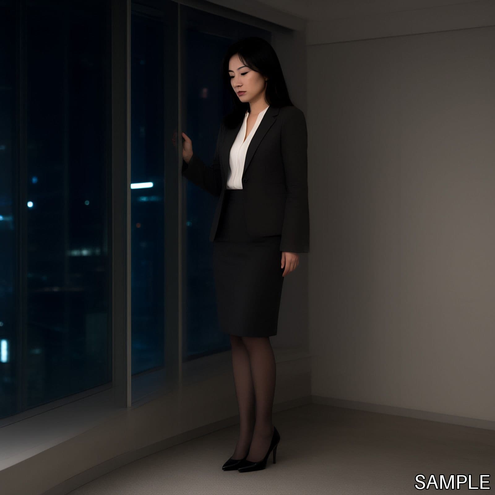 深夜残業の女性上司 サンプル5