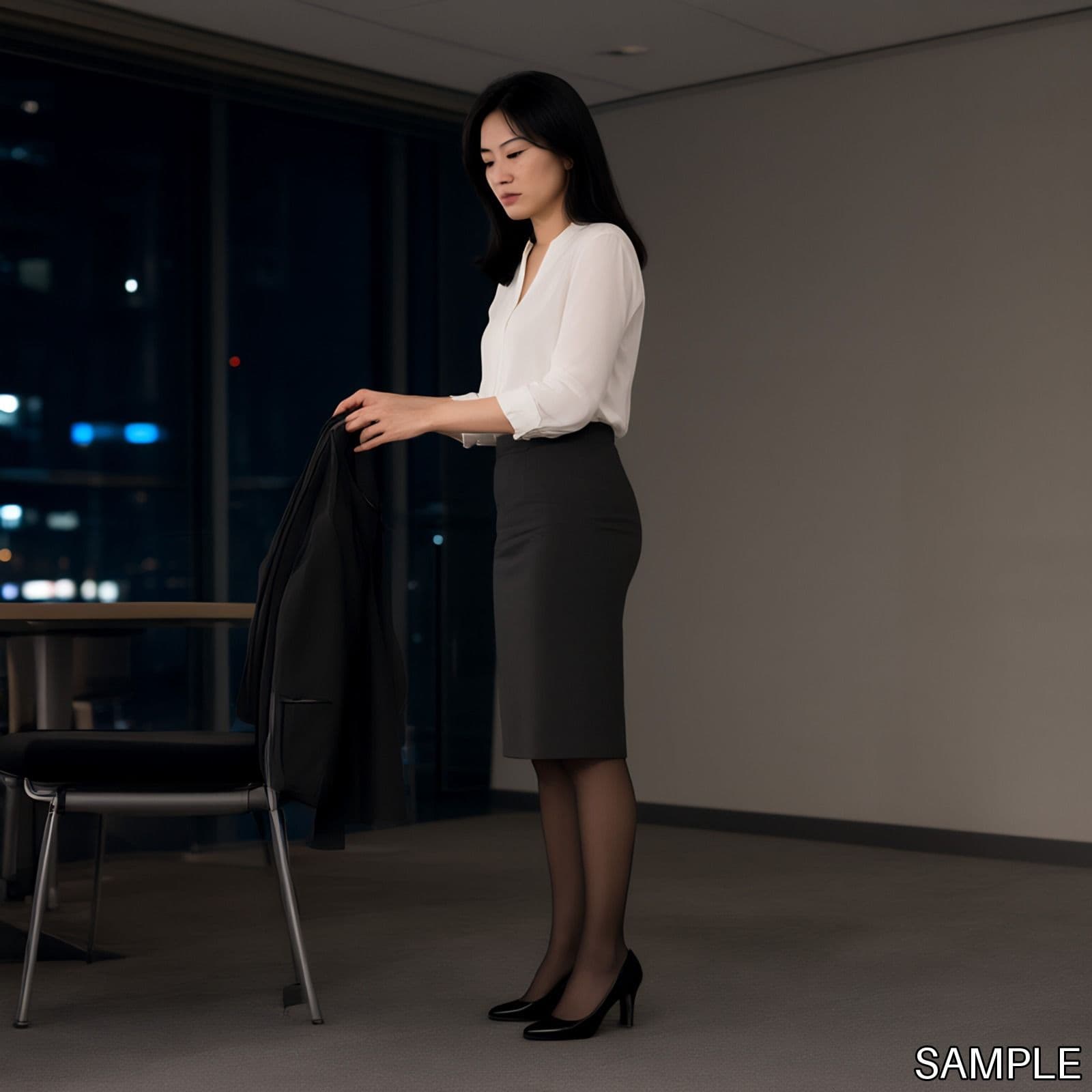 深夜残業の女性上司 サンプル6