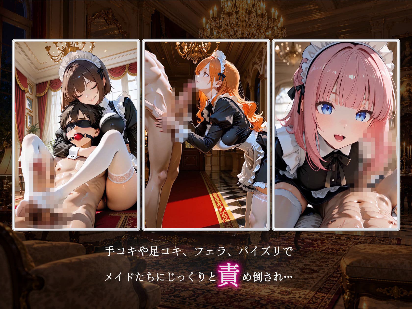 性欲強すぎる痴女メイドの性処理玩具にされた話 サンプル3