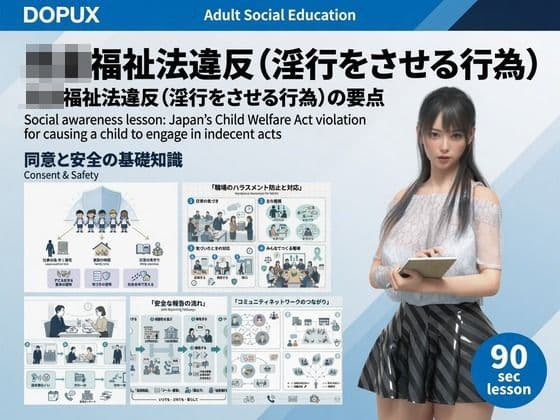 【△20】パンチラガチャ★二階堂 沙耶 大学に進学し強豪予備校『DOPUX(ドピュックス)』で社会人向け講座(性犯罪)を教える名物講師に!(Vol.021:売◯◯福祉法違反(淫行をさせる行為))