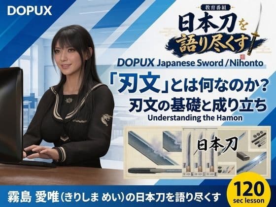 パンチラガチャ★霧島 愛唯(きりしま めい)『日本刀を語り尽くす』第1章-まず「日本刀とは何か」を知る(008-「刃文」とは何なのか?)