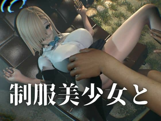 巨乳金髪美少女アスナちゃんと制服エッチ【ブルーアーカイブ|一ノ瀬アスナ】 サンプル3