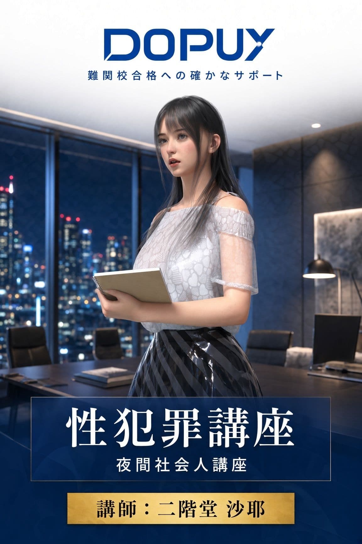 【△20】パンチラガチャ★二階堂 沙耶 大学に進学し強豪予備校『DOPUX(ドピュックス)』で社会人向け講座(性犯罪)を教える名物講師に!(Vol.022:盗撮(条例+撮影罪)) サンプル1