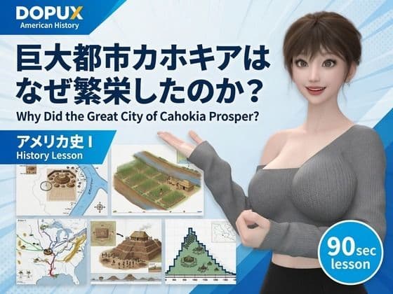 パンチラガチャ★西陣郁奈(にしじんかな)強豪予備校『DOPUX(ドピュックス)』で大学受験生向け講座(世界史)を教える名物講師!(Vol.008:巨大都市カホキアはなぜ繁栄したのか?)