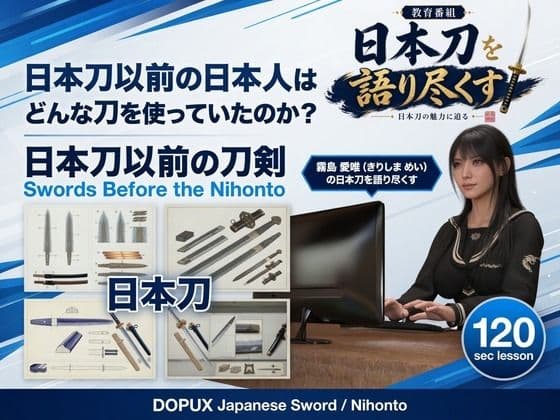 パンチラガチャ★霧島 愛唯(きりしま めい)『日本刀を語り尽くす』第1章-まず「日本刀とは何か」を知る(011-日本刀以前の日本人はどんな刀を使っていたのか?)