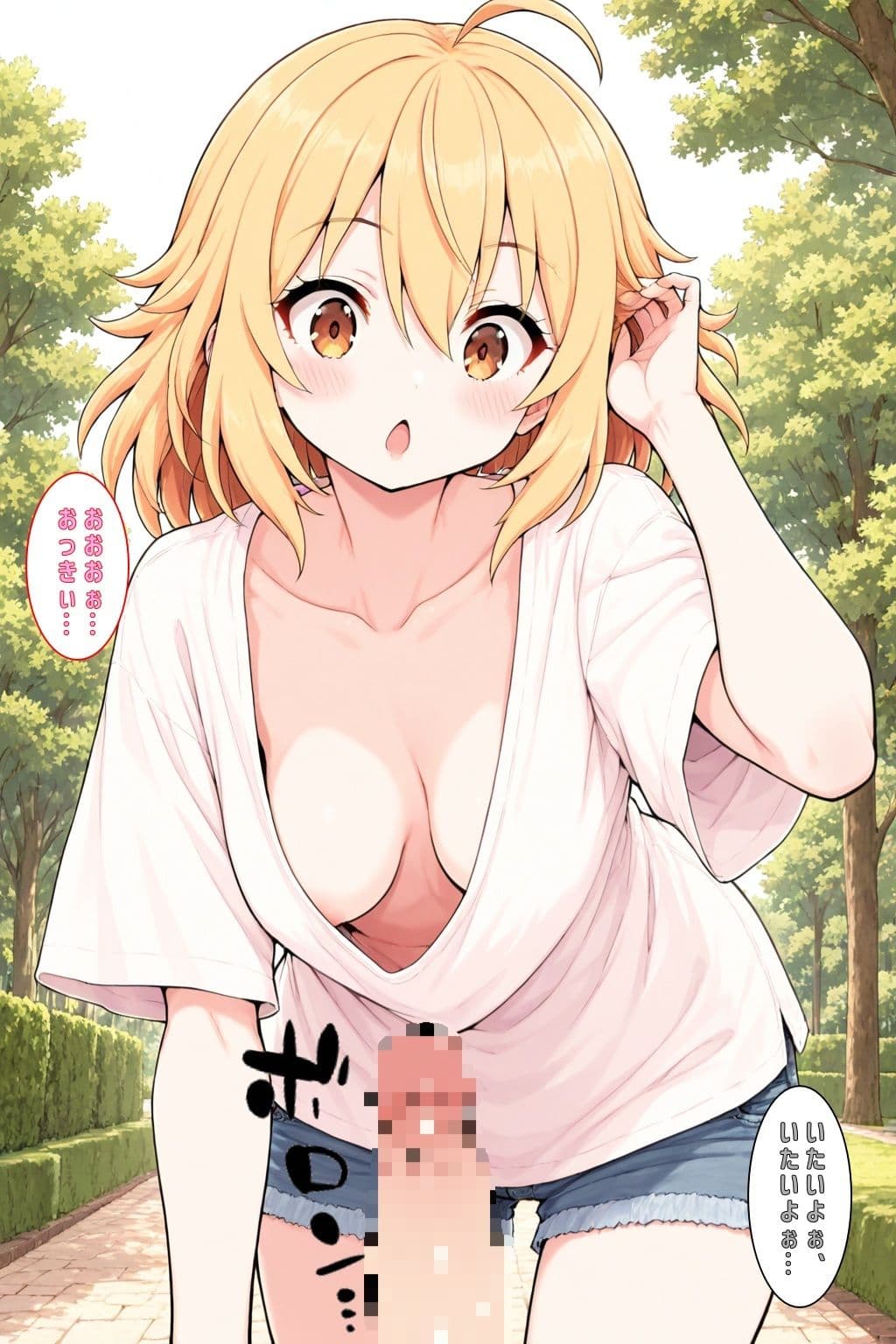 ふぇぇおちんちんおっきくなっちゃったよぉ… サンプル2
