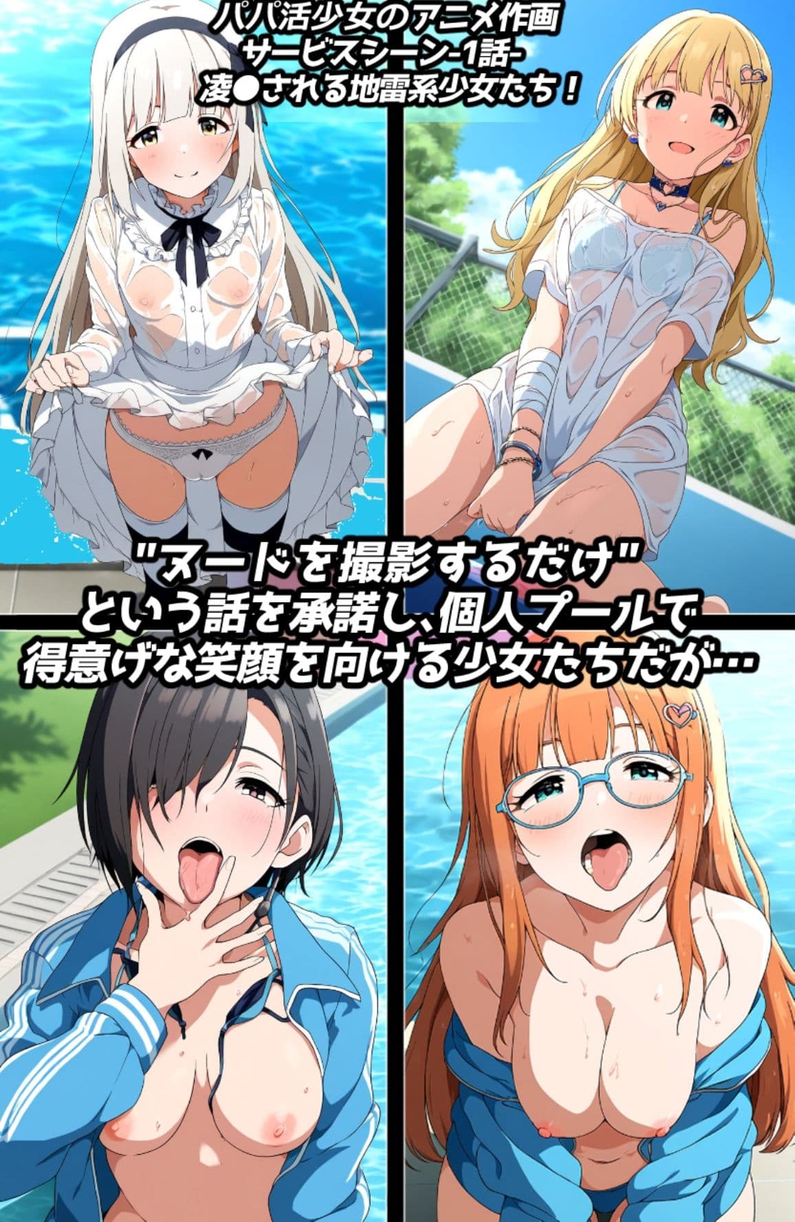 凌●&わからせフェチ特化 2020年代アニメ作画特集 凌●される地雷系少女たち その1 -500枚を撮影- サンプル1
