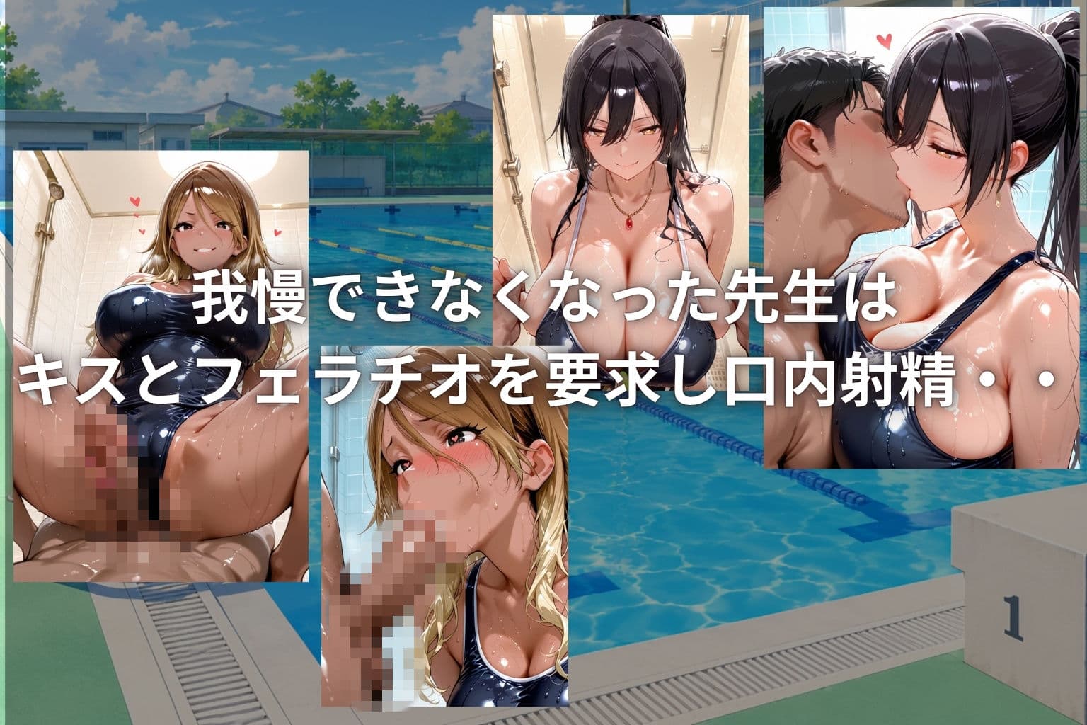 補習の水泳で先生を誘惑したら、容赦なく種付けされた! サンプル2