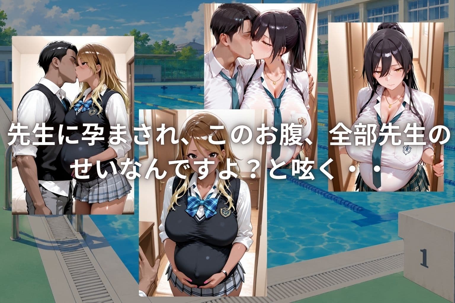 補習の水泳で先生を誘惑したら、容赦なく種付けされた! サンプル4