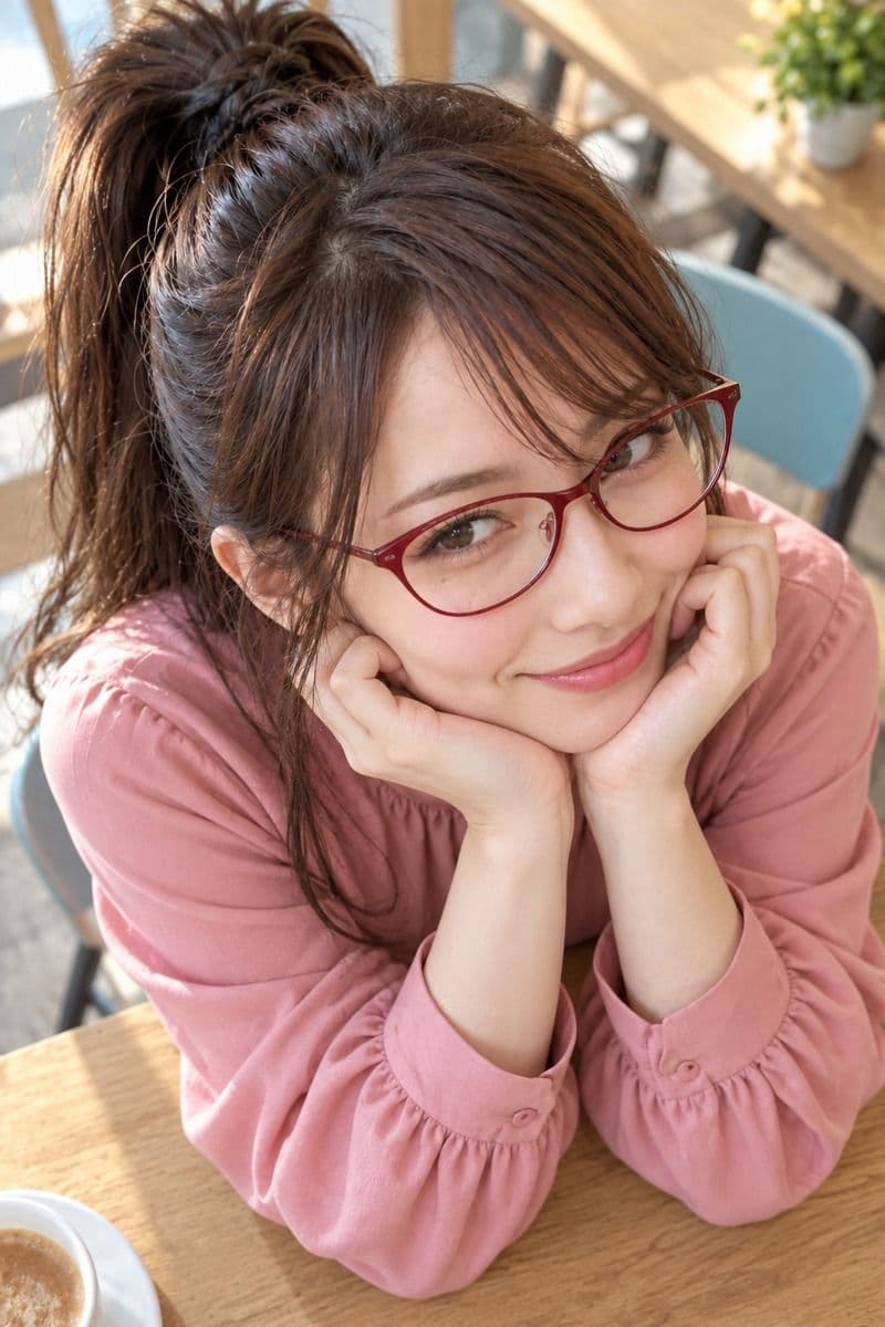 眼鏡の彼女|まなざしと、ふとした仕草 サンプル3
