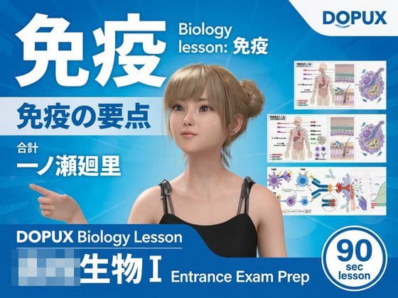 【▲20】パンチラガチャ★一ノ瀬廻里 大学に進学し強豪予備校『DOPUX(ドピュックス』で生物I,IIを教える名物講師に!(Vol.062:免疫)