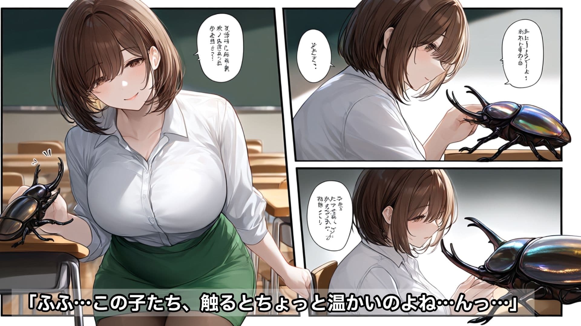 昆虫大好きマチコ先生の柔らかいお尻 サンプル1